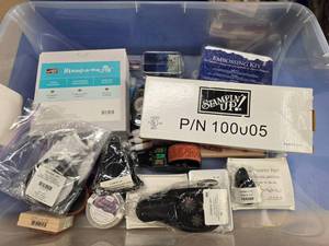lot 190 image: Large Tote Full of Stamping  Crafting  Scrapbooking Supplies.  Includes everything pictured.
