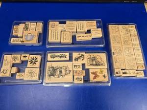 lot 192 image: Lot of 47 Misc Stamps for Crafting  Scrapbooking