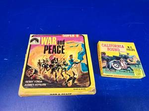 lot 197 image: Lot of 2 Super 8 Short Films.  Includes War and Peace & California Bound