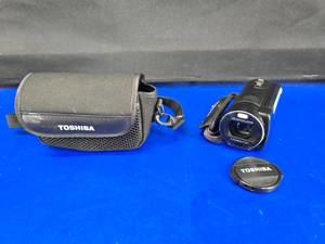 lot 204 image: Toshiba Camileo X416 Full HD Camcorder w Matching Carry Bag