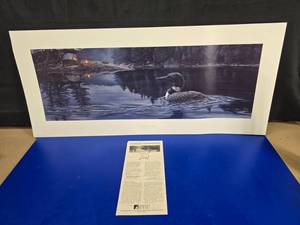 lot 221 image: Hand Signed & Numbered 5299 Outside of Time By Al Agnew Lithograph w COA