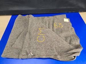 lot 231 image: Antique Military Horse Hair Mitin Antimite Definitif Blanket.  Measures 68 x 45
