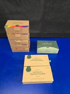 lot 266 image: Lot of Nature Friendly Cleaning Supplies.  Includes 2 Boxes of One Home Earthlivers Stain Removal Kits, 1 Box of Cleanomic EarthFresh Compostable Dryer Sheets & 5 Boxes of Naima Oxy Laundry Booster Tablets