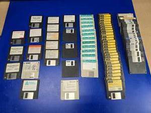 lot 277 image: MASSIVE Lot of Vintage Floppy Disks.  Includes everything pictured.  Approx 80 disks.