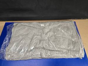 lot 297 image: Lot of 12 Heather Grey 100% Cotton Blank T-Shirts, Size 2XL