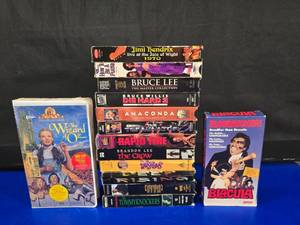 lot 340 image: Lot of VHS Tapes Including Sealed Wizard of Oz, Blacula & Jimi Hendrix Live at the Isle of Wight 1970