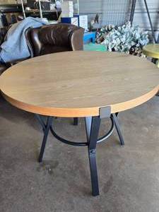 lot 370 image: Barstool Height Table.  Measures 36 x 42