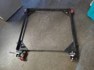 lot 388 image: Rolling & Locking Power Tool Dolly.  Adjustbale to fit any size tool base.