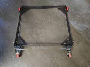 lot 389 image: Rolling & Locking Power Tool Dolly.  Adjustbale to fit any size tool base.