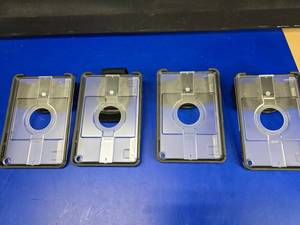lot 426 image: Lot of 4 iPad Hard Cases w Hand Strap.  Fits A2133 (7.9 Screen) & Similar Sized iPads