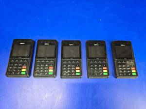 lot 427 image: Lot of 5 Ingenico IMP627-11P3554C Mobile POS Payment Scanners