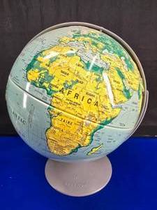 lot 306 image: LATE ADDITION  Vintage Nystrom Sculptural Relief Globe