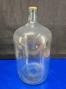 lot 307 image: LATE ADDITION  Vintage 5 Gallon Glass Water Jug w Really Cool Details On Bottom