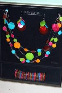 lot 119 image: Bella Del Mar Fashion Jewelry Set In Box, Matching Earrings, Necklace and Bracelet