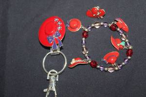 lot 144 image: Red Hat Society Jewelry Items