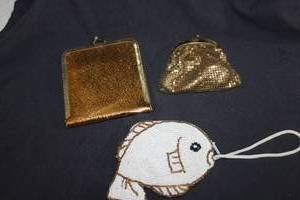 lot 197 image: Vintage Mirror, and two Coin Purses