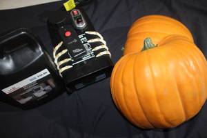 lot 241 image: Fog Machine, Fog Solution and Pumpkin