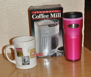 lot 160 image: Coffee Mill and Cups