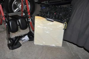 lot 225 image: Seat cushions, Wheelchair Foot Rest