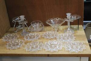 lot 197 image: Oil warmers  flower plates cross candle holders and more see pictures