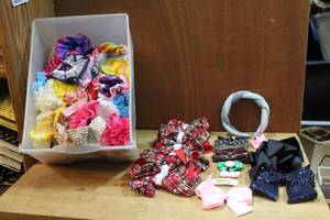 lot 160 image: Large lot of baby Head bands and hair clips and more see pictures