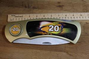 lot 155 image: XLarge Tony Stewart knife about 10 inches long
