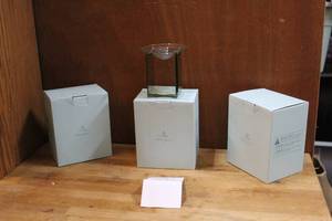lot 124 image: 3-Party Lite oil warmers opened one to show what they looked like