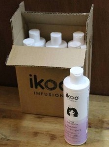 lot 100 image: Box of 6 Ikoo talk the detox shampoo  for all hair types