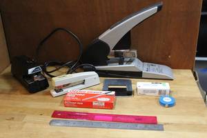 lot 67 image: Mixed Lot of staplers  and more see pictures