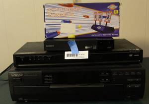 lot 255 image: Auto-reset targets and Kenwood player and more see pictures