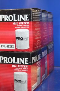 lot 33 image: Six Proline Oil Filters for Silverado, Ram 1500, Jeep Durango  and Alfa Romeo