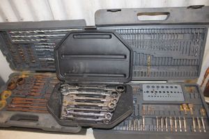 lot 87 image: Wrench and drill bits sets (not complete)