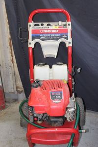 lot 100 image: Troy-Built gas powered pressure washer
