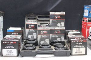 lot 114 image: NEW Auto Extra oil filters plus filter wrench attachments kit