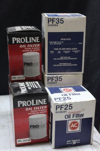 lot 126 image: NEW ProLine and AC oil filters