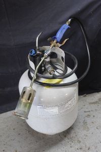 lot 145 image: Mag-Torch head plus propane torch and tank