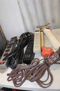 lot 157 image: Surge protectors and outlet utility strips