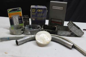 lot 170 image: Assorted electrical parts as shown