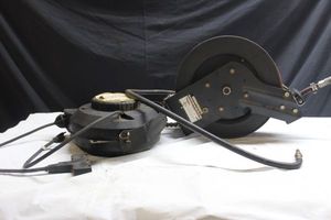 lot 178 image: Snap-On and Central pneumatics retracting hose reels