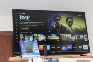 lot 15 image: Vizio Smart Television Approx 42in With Remote