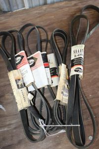 lot 232 image: Assorted automotive fan belts