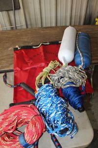 lot 270 image: Nautical bouys and rope plus