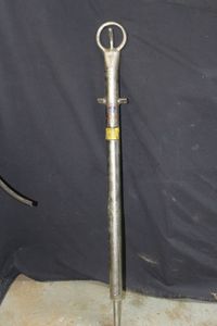 lot 252 image: Aluminum ski Pylon with ski Ring, adjustable lenth