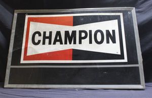 lot 277 image: Champion display sign