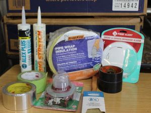 lot 329 image: Home repair supplies as shown