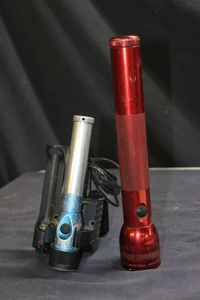 lot 312 image: Maglite and rechargeable flashlight