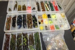 lot 315 image: Fishing lures and supplies generous quantity