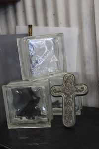 lot 356 image: Glass Tile Squares