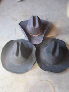lot 54 image: WESTERN HATS -  QTY 3, ONE IS BAILEY