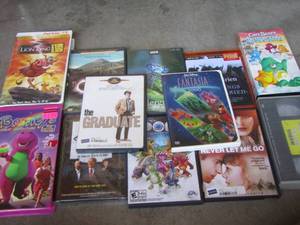 lot 90 image: vhs and dvd lot of movies